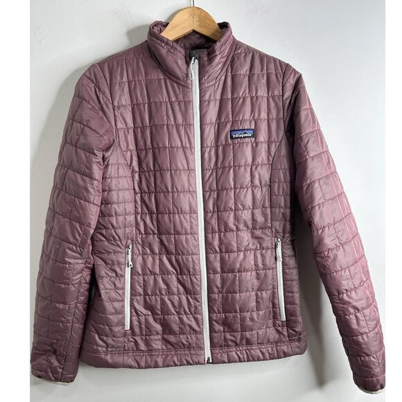 Patagonia Nano Puff Jacket Womens Medium Iridescent Purple Pink Thermal Outdoor - Picture 1 of 10